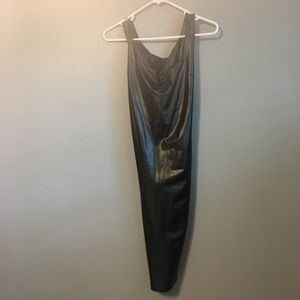 Lack faux leather sexy dress